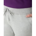 thumbnail image 4 of Hanes Women's French Terry Pants with Pockets, 31" Light Steel XL, 4 of 10