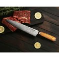 thumbnail image 5 of YOUSUNLONG Chef's Knife 10 Inch - Japanese Damascus Steel Super Sharp Italian Olivewood Handle, 5 of 5