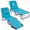 Turquoise, variant on Biotree Beach Chaise Lounge Chair with Face Hole and Removable Pillow Stackable Patio Chair for Garden Backyard, Beige