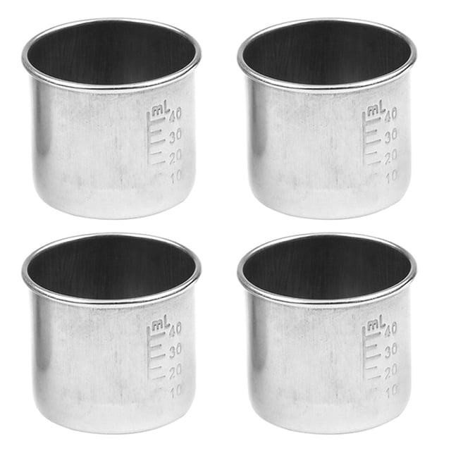 WORGEOUS Vasos para pastillas para el hogar, vasos graduados multifunción, tazas medidoras prácticas, 4 Uds.