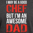 thumbnail image 3 of CafePress - Awesome Chef Dad T Shirt - Men's Classic Graphic Cotton T-Shirt, 3 of 4