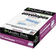 Quality Park #10 Single Window Security Tint Envelopes, Self Seal, 24 lb. White, 4-1/8 x 9-1/2, 500 per Box
