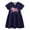 Dresses for Girls#03Navy, variant on yoeyez Teen Dresses Summer Little Girls Cute Print Short Sleeve Sundress Round Neck Loose Striped Dress for Girls Beach Holiday Yellow,4 Years