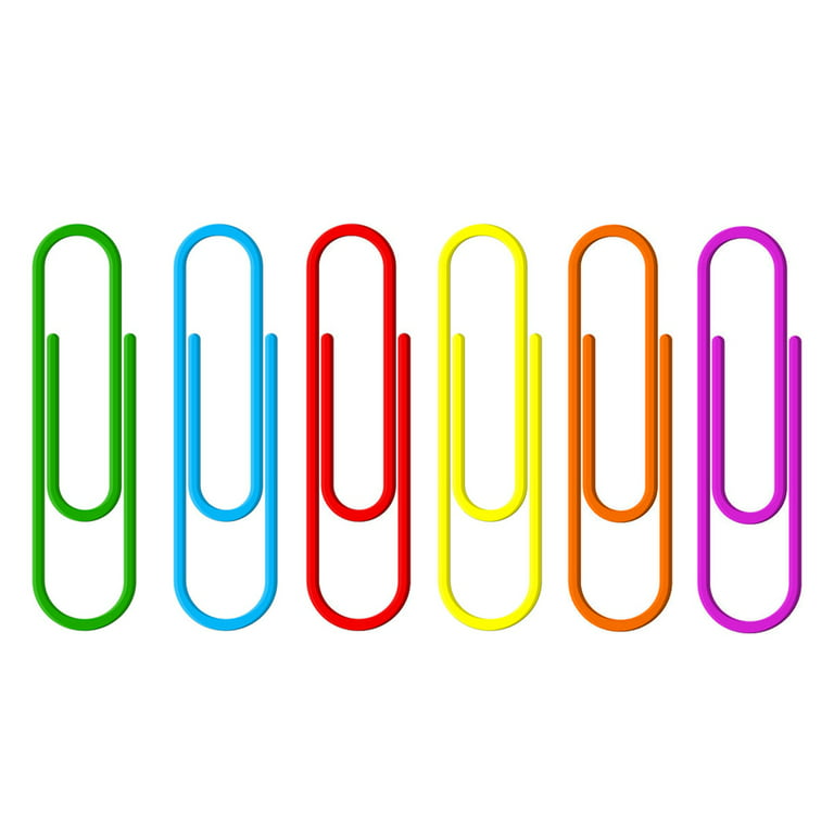 300 Pack 33mm/1.3 inch Paper Clips Small Size - Office Supply Accessories  Paperclip- Cute Smooth - Vinly Coated(Red)