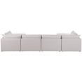 thumbnail image 5 of Meridian Furniture Mackenzie Beige Durable Linen Textured Modular Sectional, 5 of 12