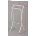 thumbnail image 3 of IN Room Furniture Designs Contemporary Metal Towel Rack in White, 3 of 3