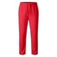 thumbnail image 4 of XINPING Casual Pants for Men Big and Tall Regular Fit Classic Casual Pants Baggy Drawstring Pants Y2k Wide Leg Pants with Pockets, 4 of 6