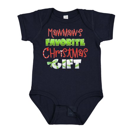 

Inktastic Mawmaw s Favorite Christmas Gift Gift Baby Boy or Baby Girl Bodysuit