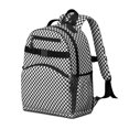 thumbnail image 2 of Black and White Checkered Backpack for School,Cute School Bag,Schoolbag with Adjustable Shoulder Straps & Padded Back,15.25"x11.5"x5.25", 2 of 6