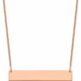thumbnail image 1 of 14K Rose Gold Medium Polished Blank Bar Necklace (18 X 32) Made In United States -Jewelry By Sweet Pea, 1 of 3