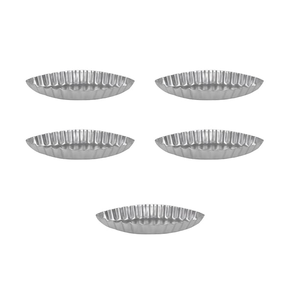 Monstrate Molde de pastel en forma de barco de 5 piezas, molde para hornear, herramientas de decoración de aleación de aluminio, decoración de cocina, Herramientas y accesorios para hornear Monstrate HA080655-01