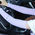 thumbnail image 1 of Stay Cool & Protected While You Exercise: 2pcs Women's Ice Silk Arm Sleeves!, 1 of 5