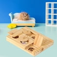 thumbnail image 4 of 6 in 1 Hamsters Wooden Interactive Enrichment Toys, Treat Dispenser for Small Animal, for Rabbits, Bunny, Chinchillas, Rats and Gerbils, 4 of 8