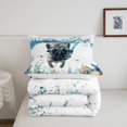 thumbnail image 5 of Homewish Cute French Bulldog Full Size Comforter Sets,Seaweed Seashell Bedding Comforter Set,Reversible,3 Pieces,1 Comforter and 2 Pillowcases, 5 of 7