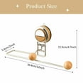 thumbnail image 2 of Suction Cup Style Kitchen Tissue Holder Under The Cabinet, Easy Eo Install Stainless Steel Wall Mounted Toilet Paper Holder, Suitable for Bathroom Pantry and RV Kitchen, 12x2.0x4.7", 2 of 6