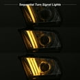 thumbnail image 2 of AKKON - For 2010-2014 Ford Mustang LED Tube Daytime Running Lamp w/Sequential Turn Signals Projector Headlights Chrome Housing, 2 of 7