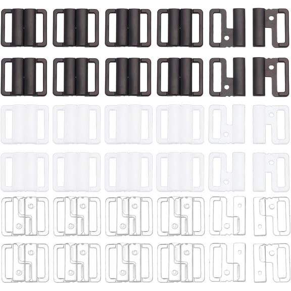 Plastic Buckles Front Closure Hook Clasp Fasteners for Sewing Clothes Bra Swimsuit Sewing Supplies Colorful