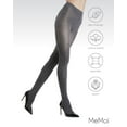 thumbnail image 6 of MeMoi Shiny Cotton Blend Seamless Sweater Tights - Womens - Female (Medium/Large, Gray), 6 of 12