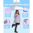thumbnail image 2 of URBAN REPUBLIC Girls' Raincoat - Lightweight Waterproof Anorak Trench Coat - Rain Jacket (7-16), 2 of 7