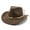 Brown, variant on Rdhnmea Cowboy Hat for Women and Men Felt Wide Brim Classic Outdoor Fedora Hats Western Cowboy Cowgirl Hats with Belt Buckle