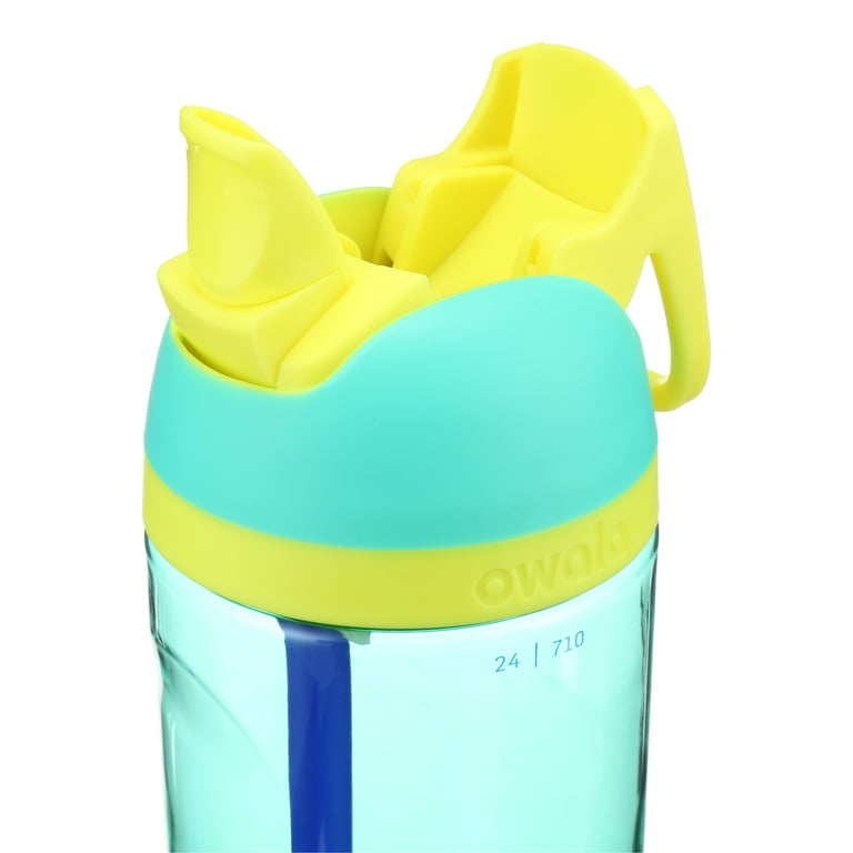 Owala Flip Water Bottle Tritan, 25 Oz., Neon Basil Green 