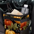 thumbnail image 6 of Thanksgiving Pumpkin Foldable Car Trash Bin with Lid, Leak-Proof Mini Trash Can, Hanging Storage Bag for Car, 6 of 6