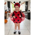 thumbnail image 3 of Cjfdfy Toddler Baby Girl Boy Halloween Costume Clothes Ladybug Costume Red Sleeveless Tops With Wing Hat Little Baby Cute First Halloween Costume Fall Winter Set 0-3Y  ﻿  ﻿, 3 of 9