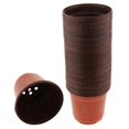 thumbnail image 1 of DOLITY Double Color Flower Plants Plastic Pots Nursery Container 130mm, 1 of 9