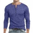 thumbnail image 3 of HAOMEILI Men's Casual Stretchy Slim Fit Long Sleeve Henley Shirt, 3 of 6