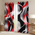 thumbnail image 2 of Erosebridal Lines Spiral Curtains and Drapes (38Wx54L),Geometric Stripes Blackout Curtains for Bedroom,Abstract Artwork Curtains Pack of 2 (38Wx54L),Swirl Room Decor, 2 of 6