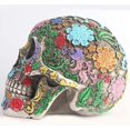 thumbnail image 3 of SZTXJ Life Size Colorful Floral Human Skull Model Adult Head Bone Model Day of the Dead Decor (13.5*15*19.5cm), 3 of 5
