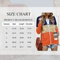 thumbnail image 2 of SWQZVT Womens Hoodies Full Zip Up Long Sleeve Tops Lightweight Hooded Sweatshirts Fall Winter Tops Coat Color Block Fashion Pockets Jacket Trendy Orange Size XL, 2 of 7