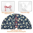 thumbnail image 7 of Cauagu 36" Christmas Tree Skirt Daisy Floral B Pattern Christmas Tree Decorations Tree Mat for Xmas Decorations Occasion Holiday Home Decor -36", 7 of 7