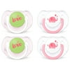 (2 pack) Philips Avent Classic Walmart Deco Pacifier 6-18m, pink elephants, 2 pack, SCF189/25