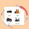 thumbnail image 4 of Cable de altavoz Viborg VS903 HiFi de 2,5 m, cobre plano macizo trenzado, 4 of 9