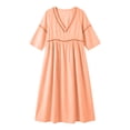 thumbnail image 5 of Women's Summer Casual V-Neck Sleeveless Long Dress, 5 of 7