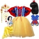 thumbnail image 2 of Vestido de princesa Blancanieves para niñas, disfraz con capa, conjunto de ropa para fiesta de Halloween de verano, ropa para niños, vestidos para niñas, 2 of 5