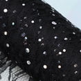 thumbnail image 3 of BEADCEST 1Pcs Black Tulle Roll Polyester Decorative Wedding Table Skirt for Event Designers 15cm x 10Yards, 3 of 4