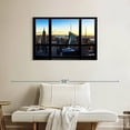 thumbnail image 2 of Elephant Stock New York At Sunset - View From The Window Wall Art - Horizontal Canvas Wall Art - Living Room Wall Decor - Places Canvas - Yellow And Blue Decor By Philippe Hugonnard - 36" x 24", 2 of 8