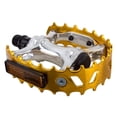 thumbnail image 2 of SE Bikes Bear Trap Alloy Pedals 9/16" Boron Steel Axle W/ Reflector Silver/Gold, 2 of 2