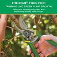 thumbnail image 2 of Miracle-Gro 2-Piece Pruning Shears Set – Includes 8 in. Bypass & Anvil Pruners, Carbon Steel Blades, 2 of 11
