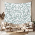 thumbnail image 2 of Spring Flower Tapestry for Bedroom Wall Hanging Tapestry, Vintage Farmhouse Turquoise Boho Leaf Ceiling Backdrop Tapestries Poster Blanket Wall Decor for Teens Room Living Room Dorm 39" x 59", 2 of 8
