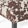 thumbnail image 5 of GDF Studio Abner Contemporary Slipper Accent Chair, Cow Print Velvet and Matte Black, 5 of 10