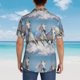 thumbnail image 4 of Fotbe Horses Running Through The Water Camisa Hawaiana para Hombre Unisex – Camisa Casual de Verano con Botones de Manga Corta de Algodón y Lino,X-Large, 4 of 7