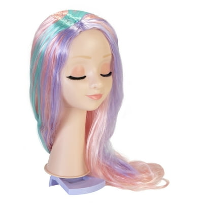 Buy Cgh Cute Girls Hairstyles Wig With Styling Head Straight Multi Color Hair Online In Vietnam 461576976