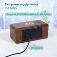 thumbnail image 4 of Dvkptbk Digital Alarm Clock with Wireless Charging Digital Temperature Humidity Monitor Three Alarms Snooze Alarm, 4 of 6