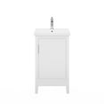 thumbnail image 2 of Water Creation Elsa 20" Wood Single Bathroom Vanity in Pure White & Chrome, 2 of 7