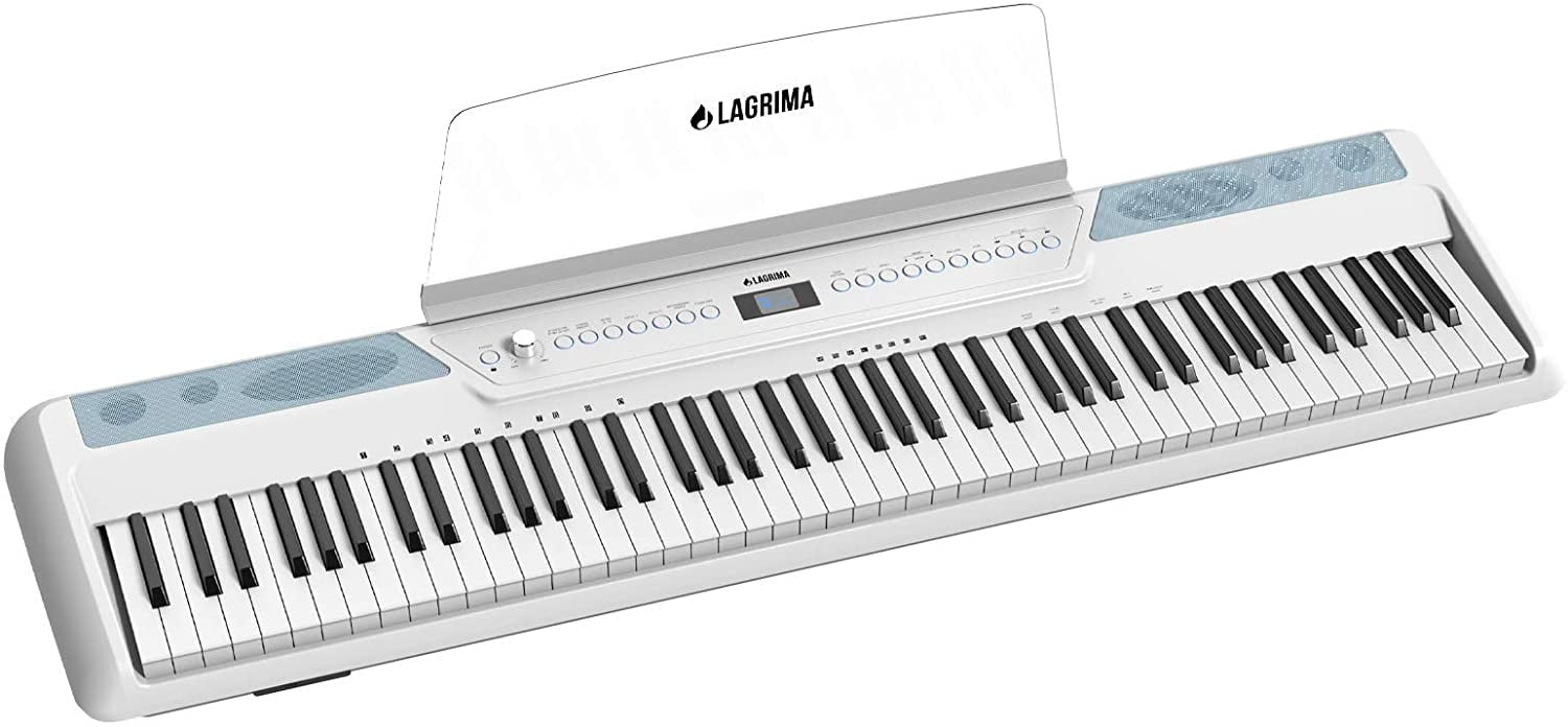 LAGRIMA LAG570 Full Size Weighted Key Portable Digital Piano, 88 Key