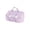 Purple, variant on HCBY Kawaii Double Flap Pencil Case, Transparent Window Stationery Organizer, Durable Fabric Multi-Pocket Pen Bag, Washable Desk Organizer for School Office