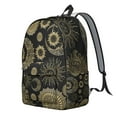 thumbnail image 2 of Mystical Goth Backpack, Lightweight School Bag with Starry Night Sky, Moon, and Sunburst Pattern, 2 of 5